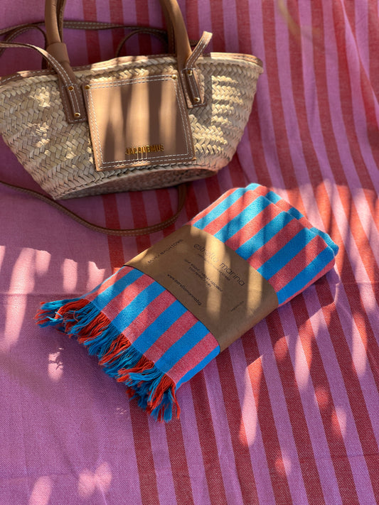 КЪРПА STRIPE ORANGE AND BLUE