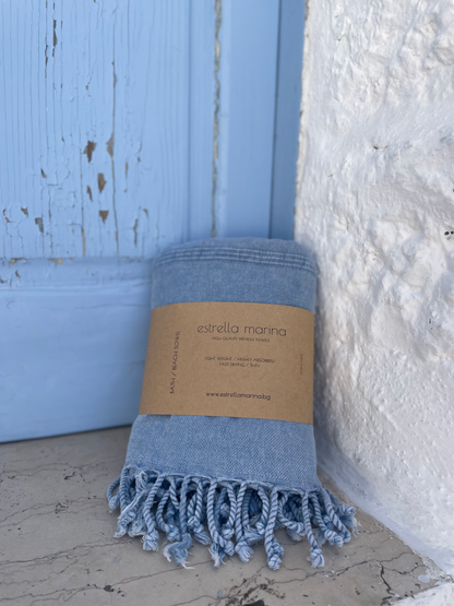 КЪРПА LUXE STONEWASHED DENIM BLUE