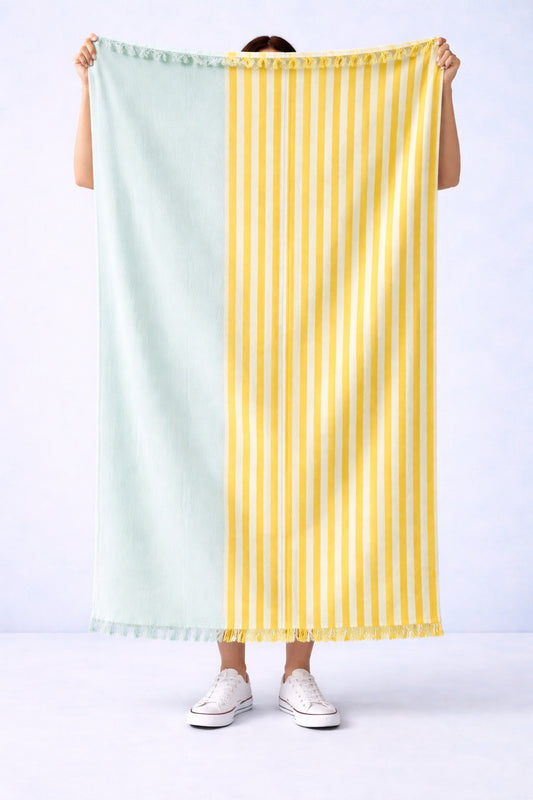 КЪРПА STRIPE MINT AND YELLOW