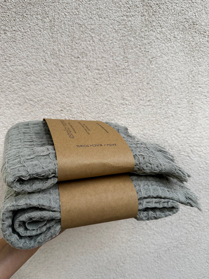 КОМПЛЕКТ КЪРПИ ЗА БАНЯ SENSE OLIVE GREY