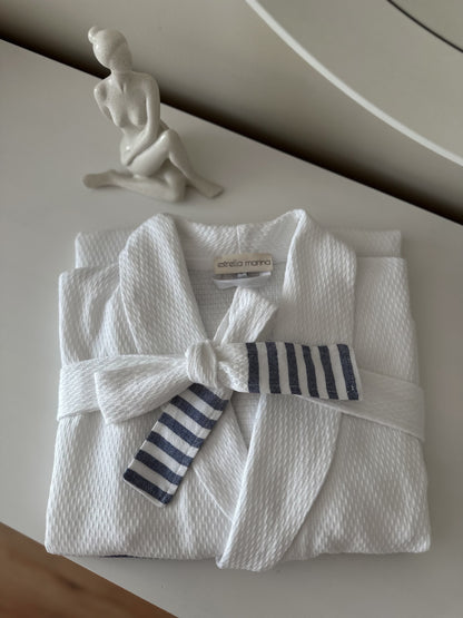 HEENA WHITE STRIPE ХАЛАТ ЗА БАНЯ