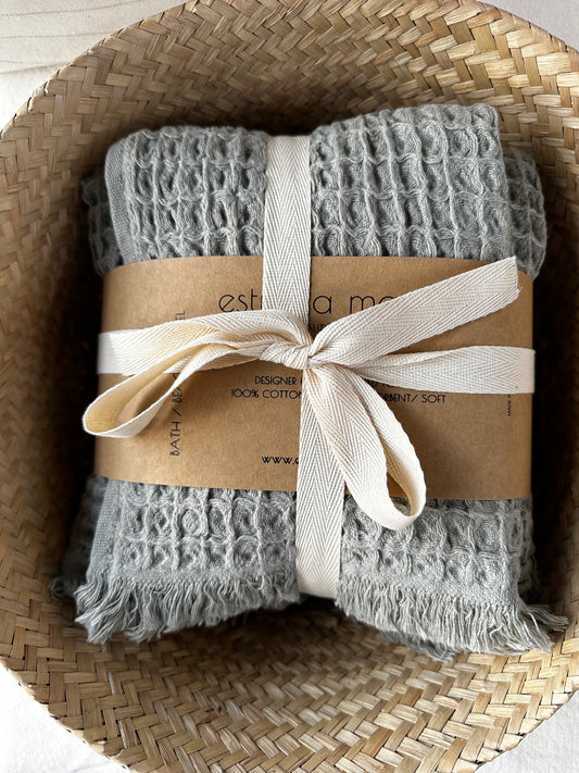 КОМПЛЕКТ КЪРПИ ЗА БАНЯ SENSE OLIVE GREY