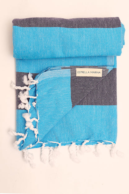 КЪРПА TURQUOISE & NAVY BLUE