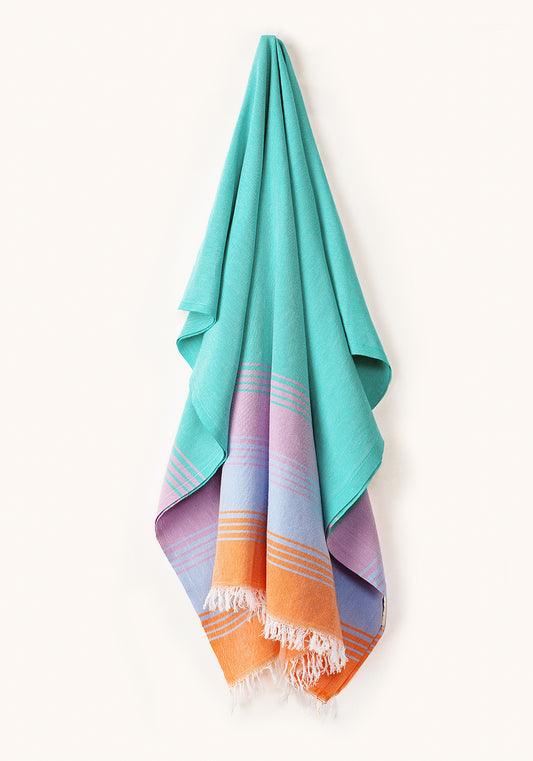 КЪРПА SEA GREEN, PURPLE & ORANGE