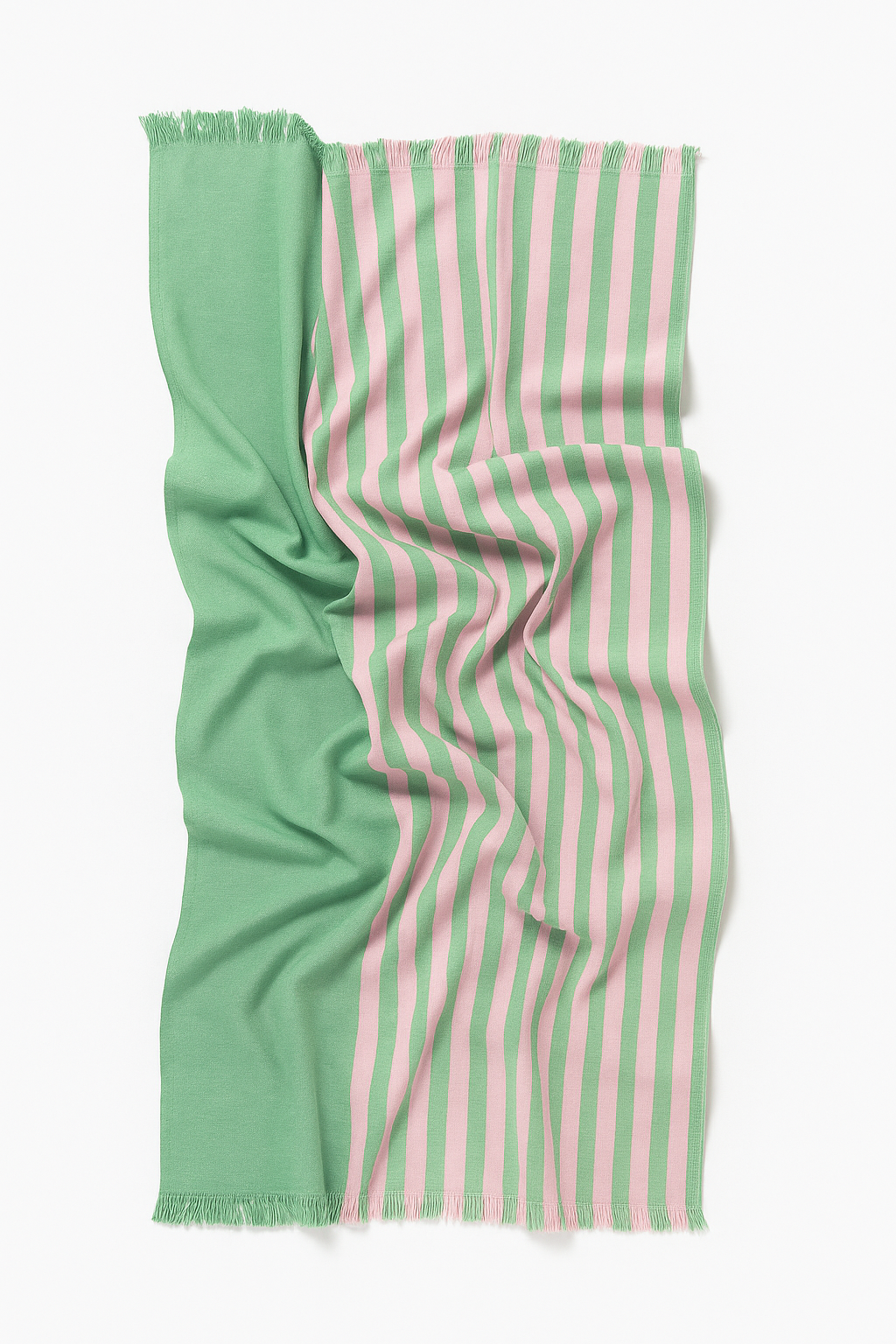 КЪРПА STRIPE GREEN AND PINK