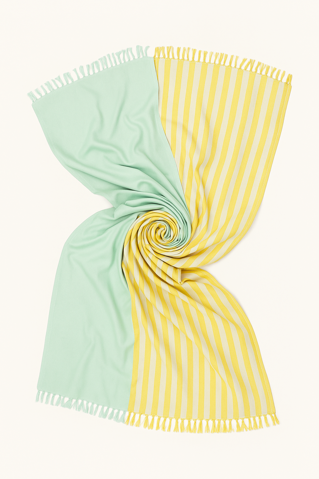 КЪРПА STRIPE MINT AND YELLOW