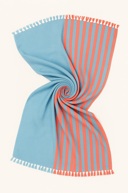 КЪРПА STRIPE ORANGE AND BLUE