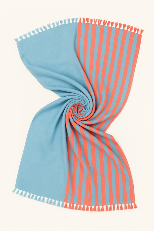 КЪРПА STRIPE ORANGE AND BLUE