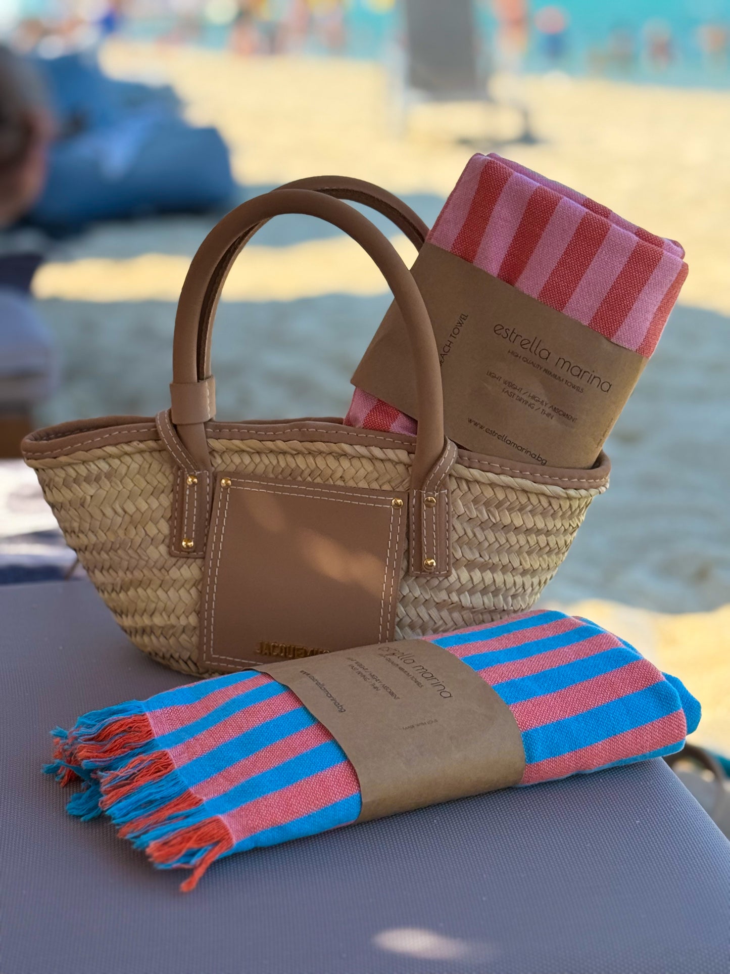КЪРПА STRIPE ORANGE AND BLUE